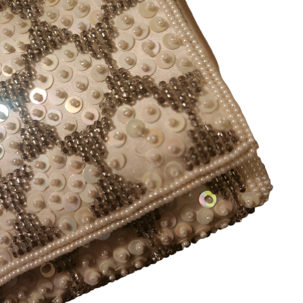 Inge Christopher Beaded Sequin Box Style Clutch P… - image 3